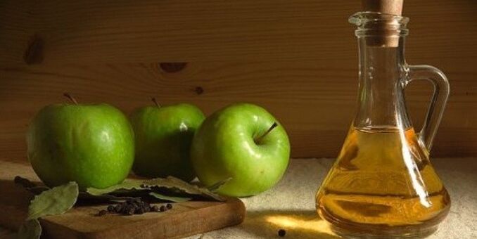 Apple apple cider vinegar from leg swelling